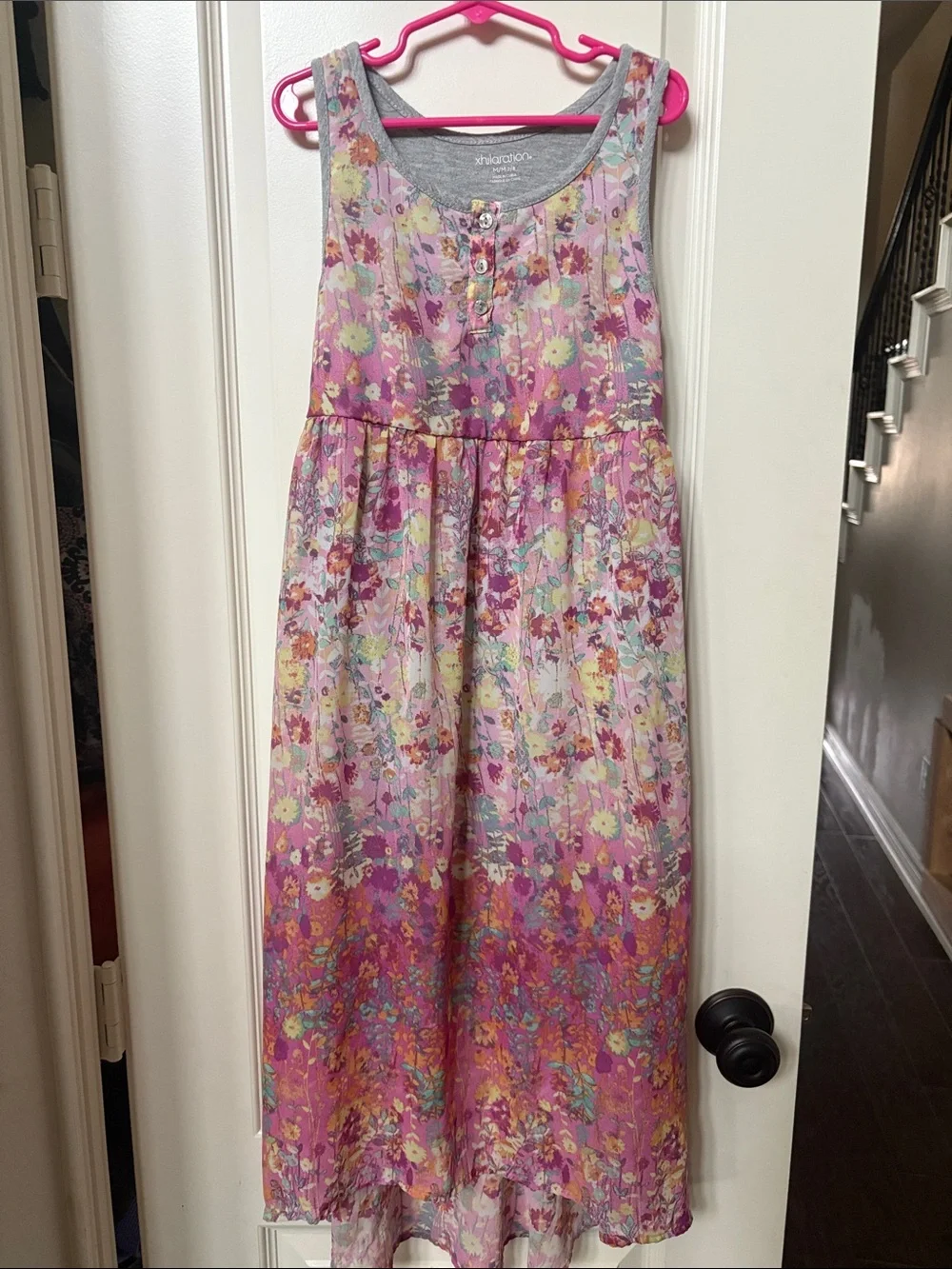 Girls' Floral Pink Sleeveless Dress by xhilaration